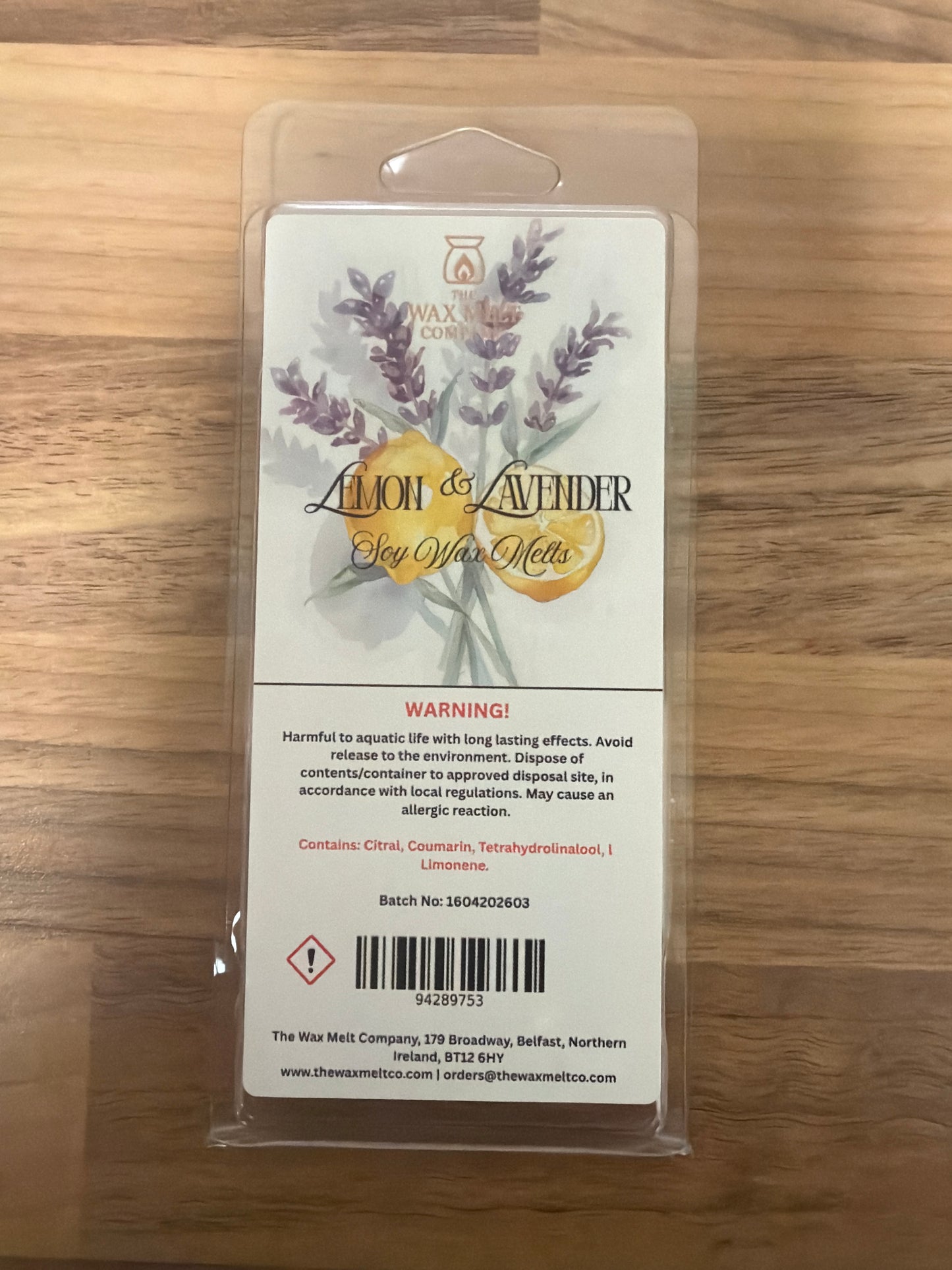 Lemon & Lavender - Snap Bar (50g)