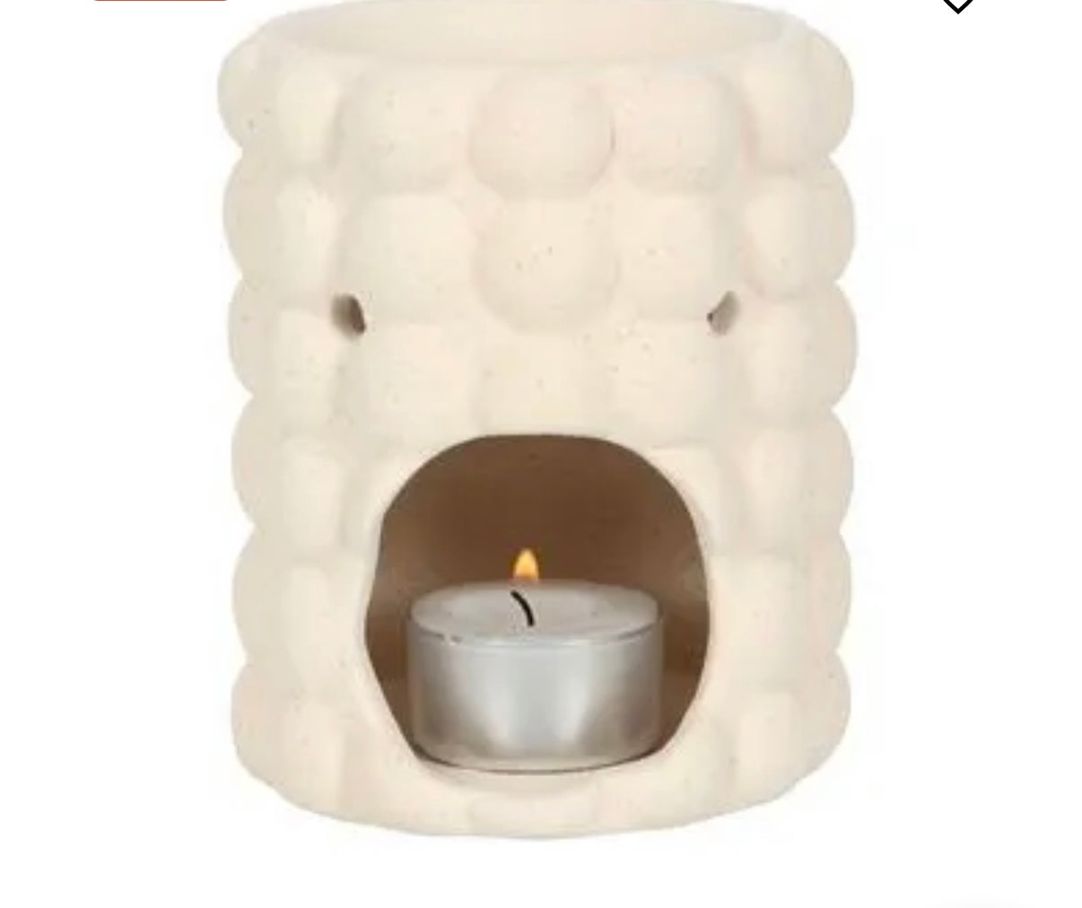 Cream Speckle Bubble Oil & Wax Burner