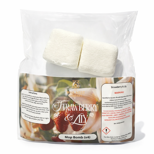 Strawberry & Lily - Mop, Sink & Toilet Bombs (x4)