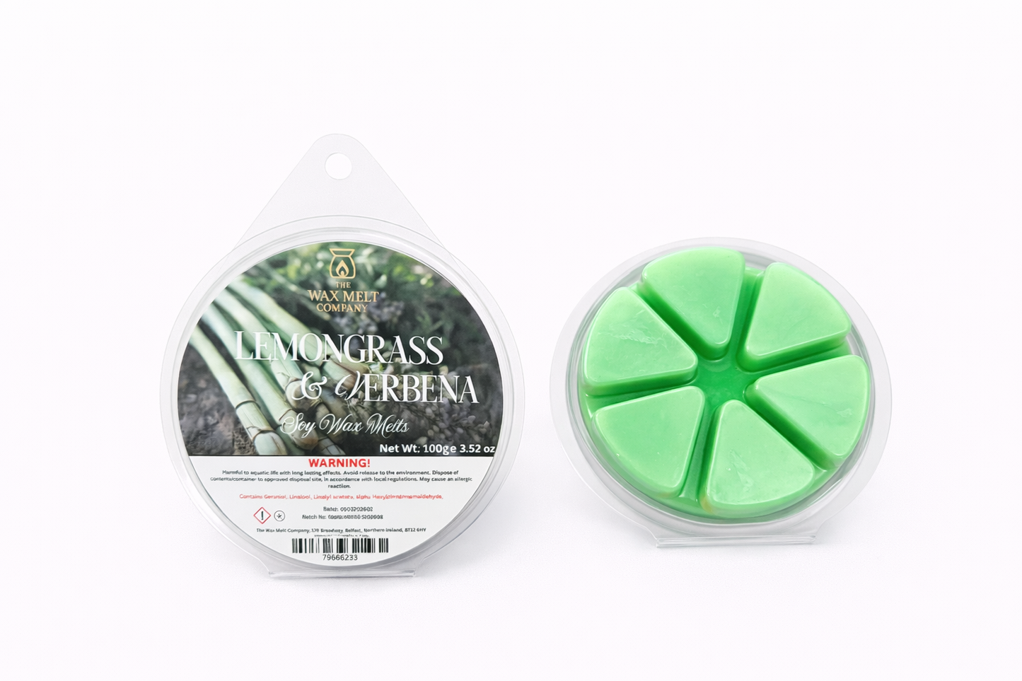 Lemongrass & Verbena Wax Melts -XL