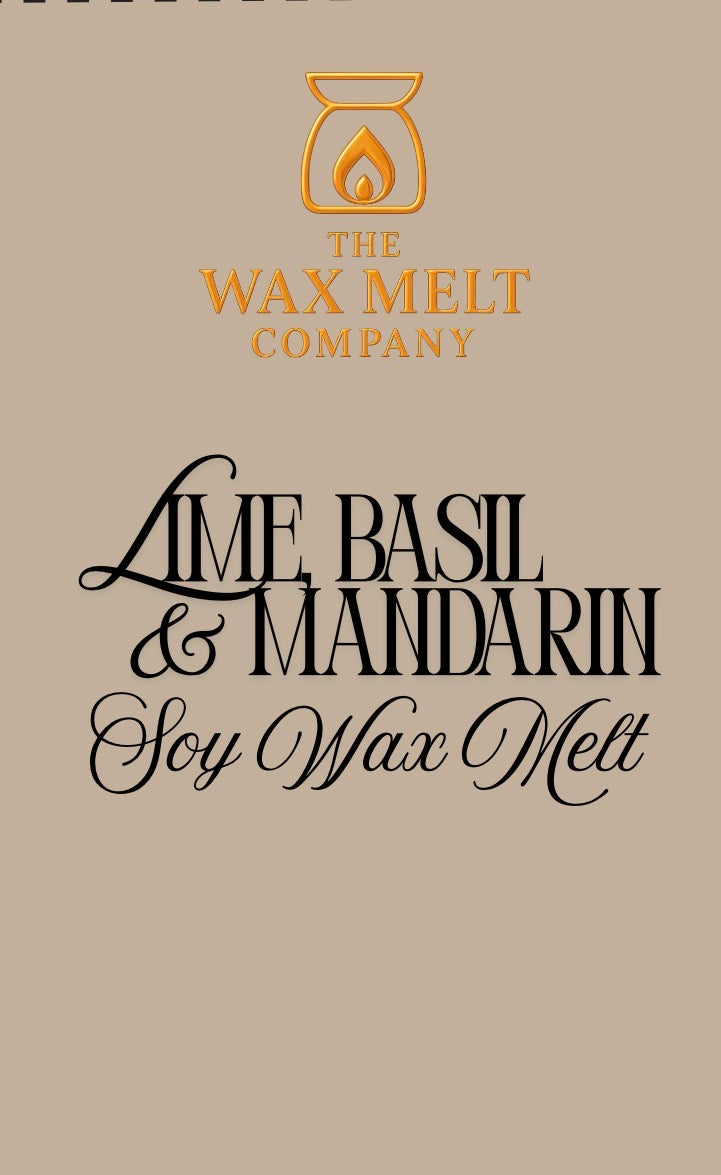 Lime, Basil & Mandarin - 6pc Wax Melt Hearts