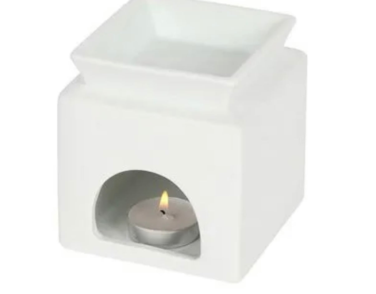 White Home Cut Out Oil & Wax Burner