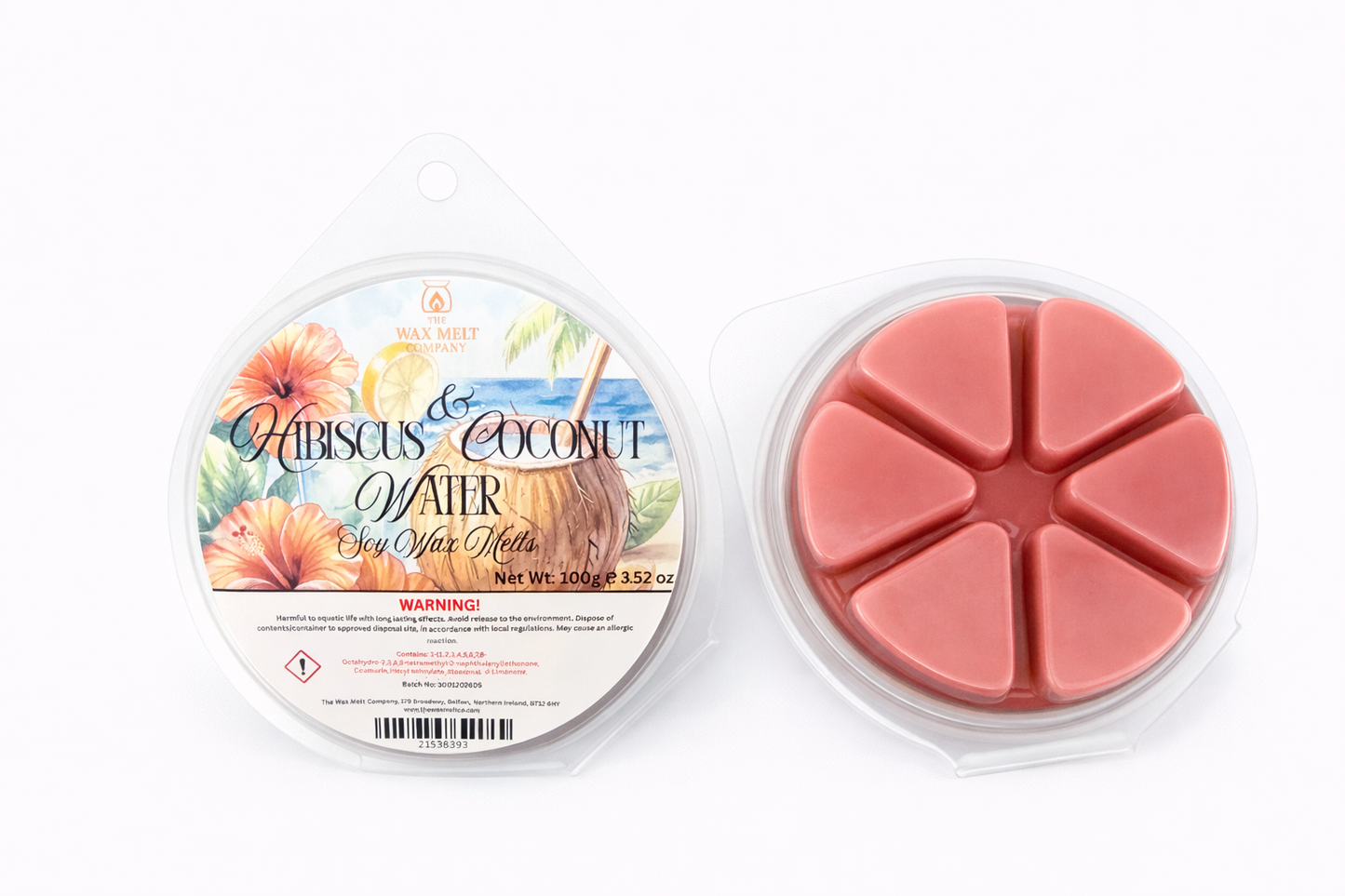 Hibiscus & Coconut Water Wax Melts -XL