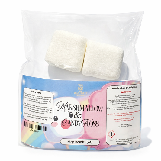 Marshmallow & Candyfloss - Mop, Sink & Toilet Bombs (x4)