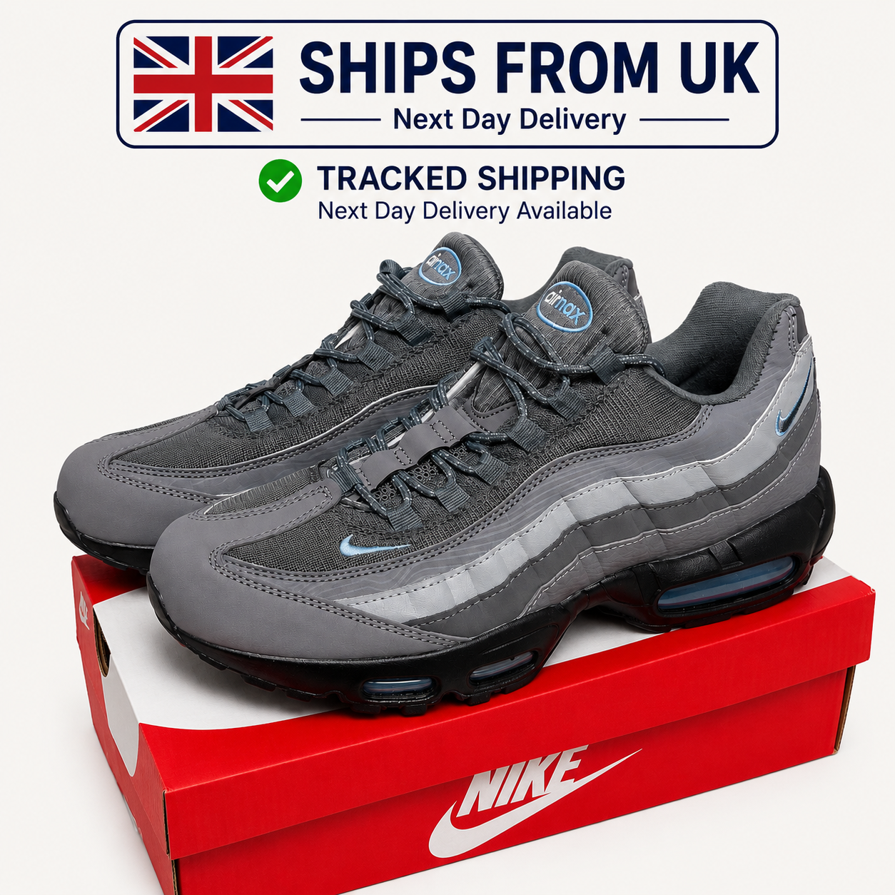 95 Style Trainers - Grey