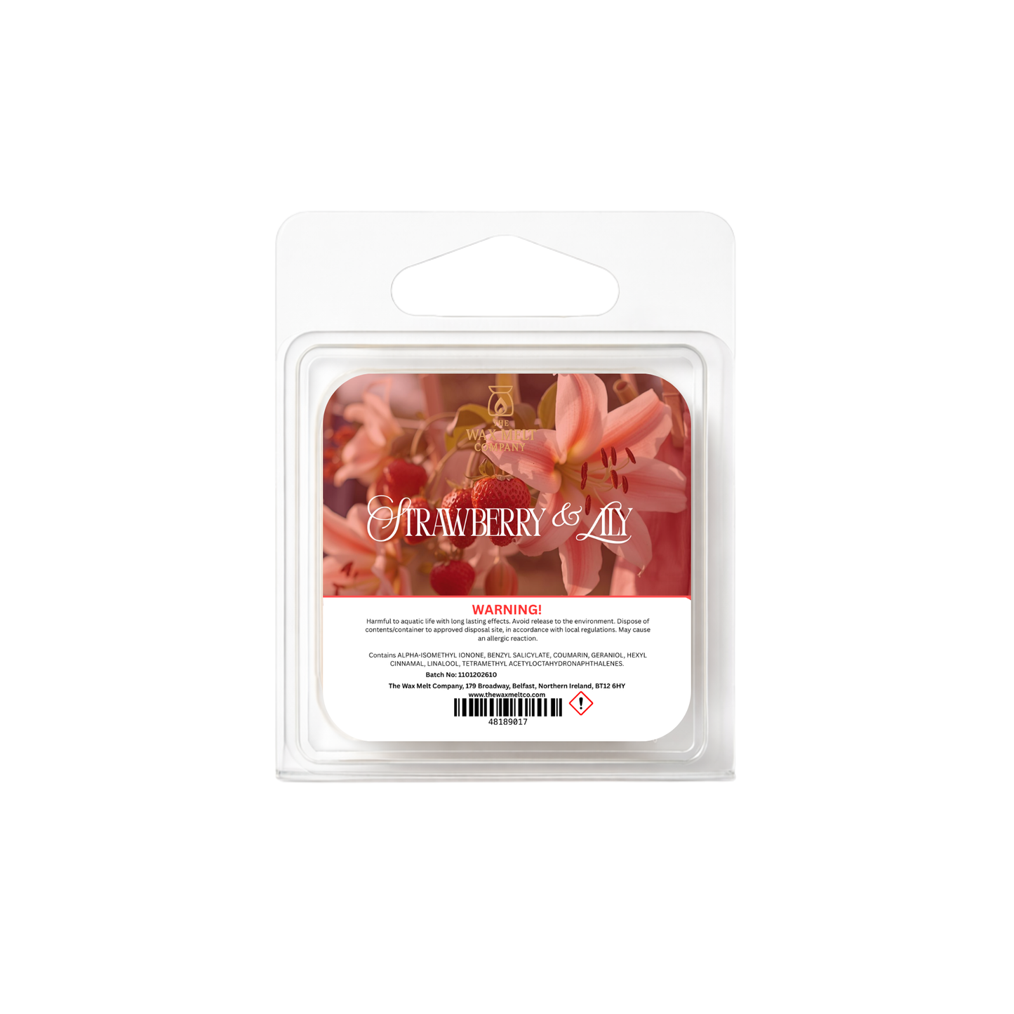 Strawberry & Lily Wax Melt - Sample